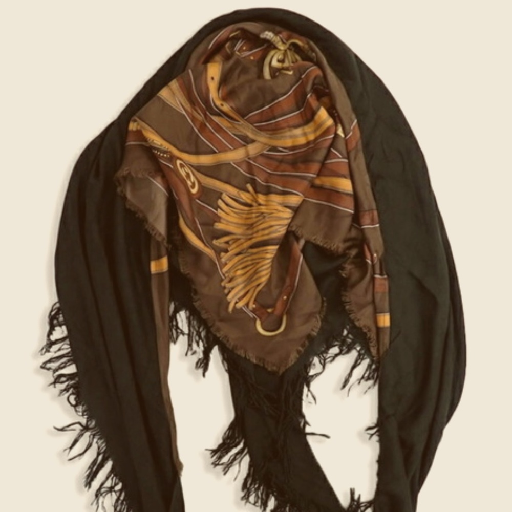 RARE GUCCI Horse bit Scarf